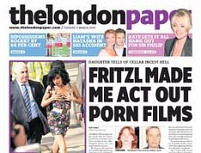© thelondonpaper Schlagzeile: Fritzl made me act out porn films